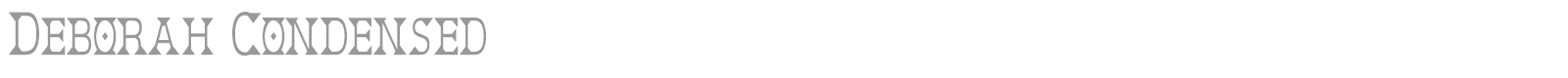 Deborah font preview